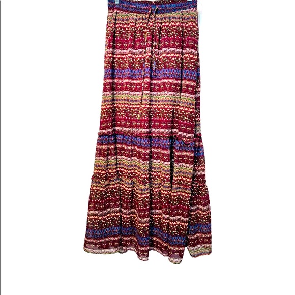 Imaginary Voyage Women’s Boho Long Maxi Crinkle Skirt Size Medium😃 - Picture 1 of 6